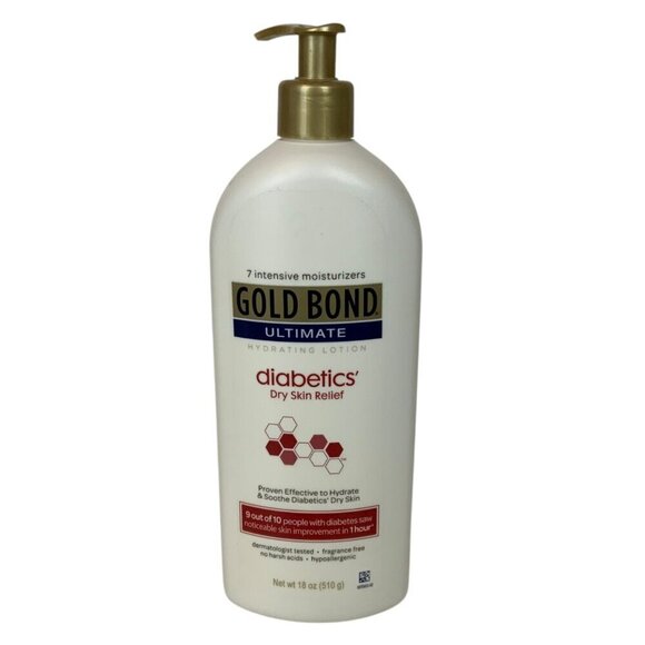 Gold Bond Ultimate Diabetics Dry Skin Relief Lotion 18 Oz Hydrating Moisturizer - Picture 1 of 3